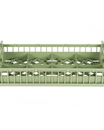 Giá Rửa Bát Vollrath 52805 Nửa Khay 8 Ngăn Màu Xanh