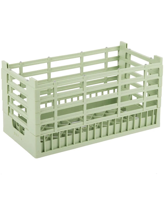 Giá Rửa Chén Hở Vollrath 5280711 - Siêu Cao, Cỡ Nửa Khay, Màu Xanh Lá
