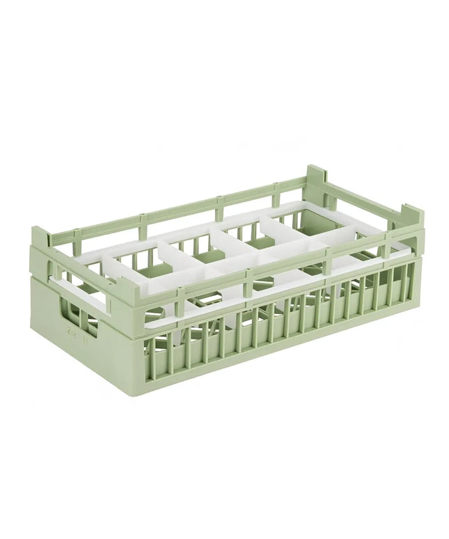 Giá Rửa Chén Vollrath 5282011 10 Ngăn, Cỡ Vừa, Nửa Khay, Xanh Lá