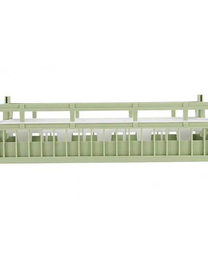 Giá Rửa Chén Vollrath 5282011 10 Ngăn, Cỡ Vừa, Nửa Khay, Xanh Lá