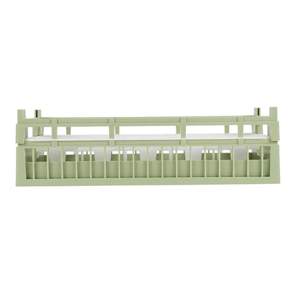 Giá Rửa Chén Vollrath 5282011 10 Ngăn, Cỡ Vừa, Nửa Khay, Xanh Lá