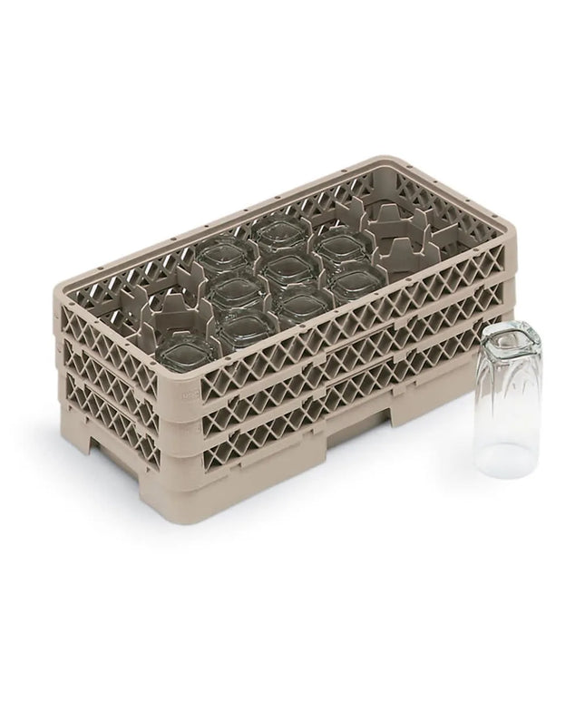 Giá Rửa Chén Vollrath HR1D1DA - Cỡ Nửa Khay, 17 Ngăn, (1) Mở, (2) Thanh Nối Ngăn, Màu Be