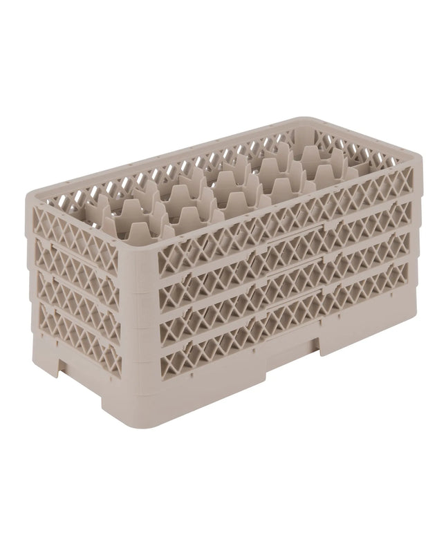 Giá Rửa Chén Vollrath HR1D1DDD Cỡ Nhỏ 17 Ngăn - 4 Thanh Nối Ngăn, Beige
