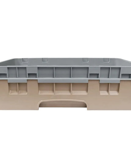 Giá Rửa Cốc Camrack Cambro 10HC414184 Nửa Khay 10 Ngăn (1) Thanh Nâng Màu Be