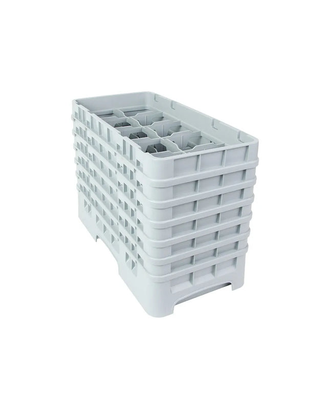 Giá Rửa Ly Camrack Cambro 10HS1114151 10 Ngăn (6) Thanh Nâng Màu Xám Nhạt
