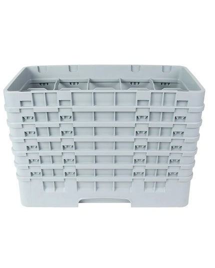 Giá Rửa Ly Camrack Cambro 10HS1114151 10 Ngăn (6) Thanh Nâng Màu Xám Nhạt