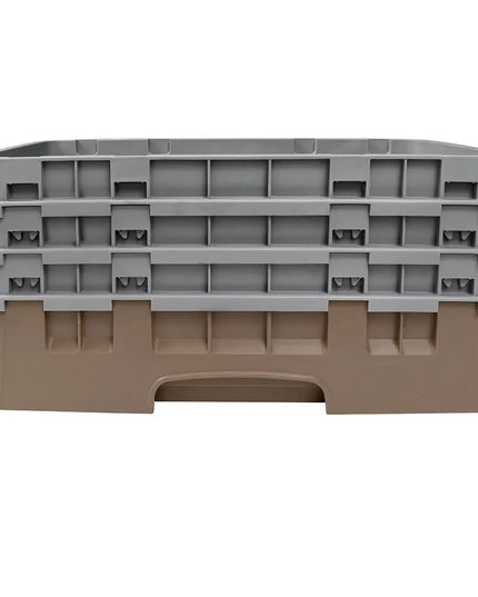 Giá Rửa Ly Camrack Cambro 10HS638184 - (3) Thanh Nối, 10 Ngăn, Màu Be