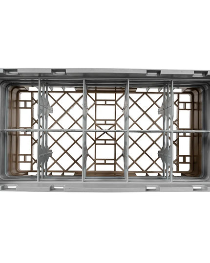 Giá Rửa Ly Camrack Cambro 10HS638184 - (3) Thanh Nối, 10 Ngăn, Màu Be