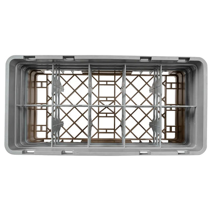 Giá Rửa Ly Camrack Cambro 10HS638184 - (3) Thanh Nối, 10 Ngăn, Màu Be