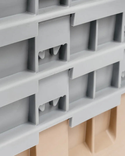 Giá Rửa Ly Camrack Cambro 10HS638184 - (3) Thanh Nối, 10 Ngăn, Màu Be