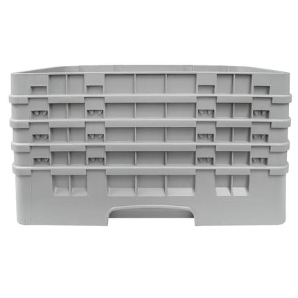 Giá Rửa Ly Camrack Cambro 10HS800151 - (4) Thanh Nối, 10 Ngăn, Màu Xám Nhạt