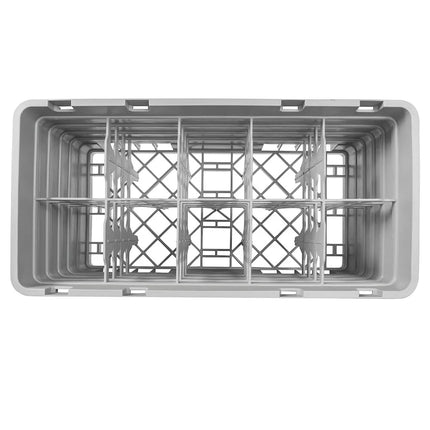 Giá Rửa Ly Camrack Cambro 10HS800151 - (4) Thanh Nối, 10 Ngăn, Màu Xám Nhạt
