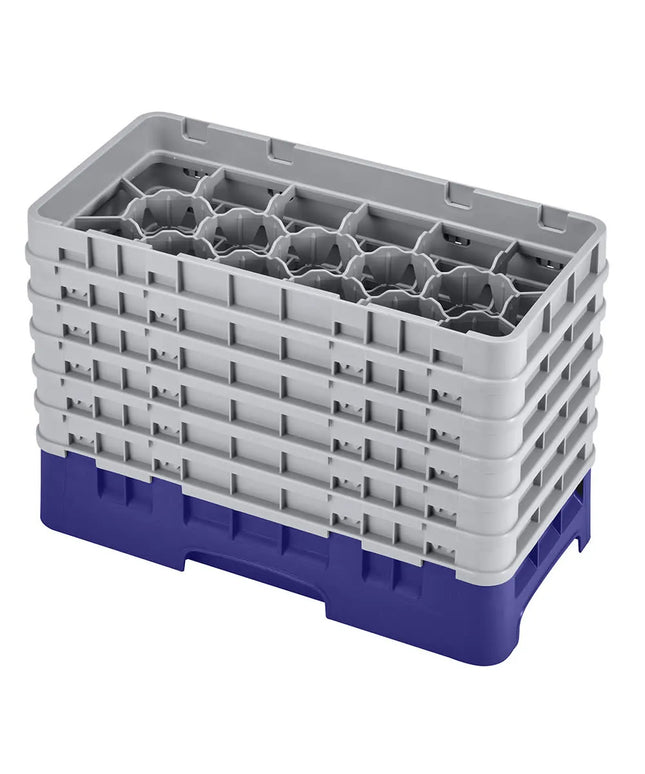 Giá Rửa Ly Camrack Cambro 17HS1114186 17 Ngăn (6) Thanh Nâng Màu Xanh Navy