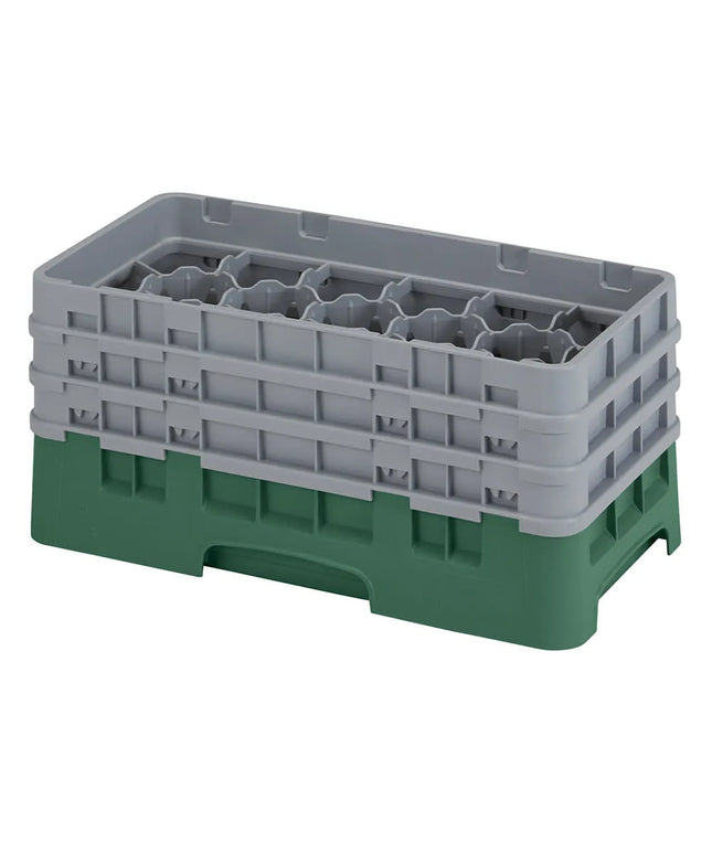 Giá Rửa Ly Camrack Cambro 17HS638119 17 Ngăn (3) Thanh Nâng Màu Xanh Sherwood