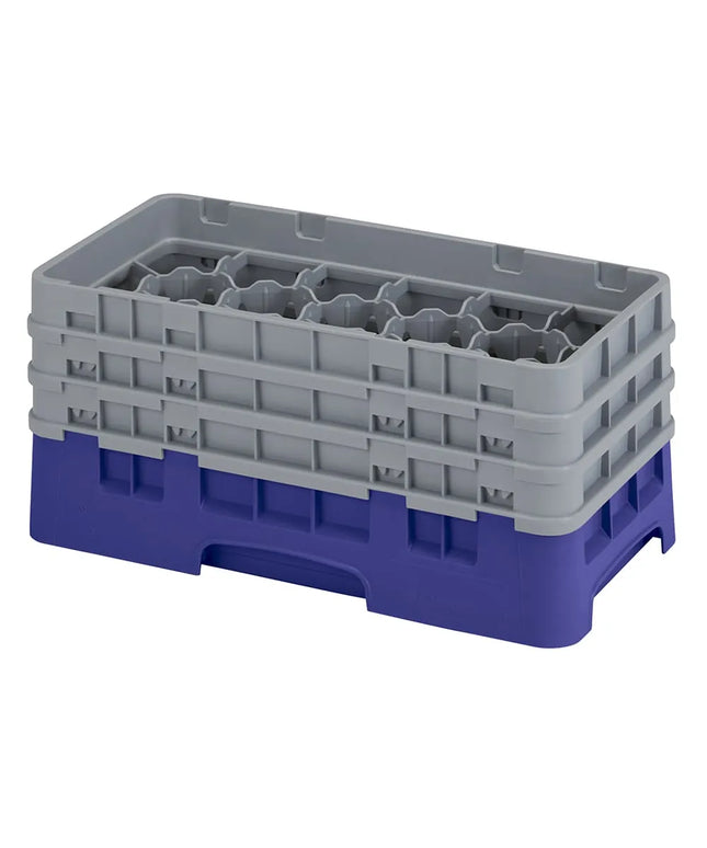Giá Rửa Ly Camrack Cambro 17HS638186 17 Ngăn (3) Thanh Nâng Màu Xanh Navy