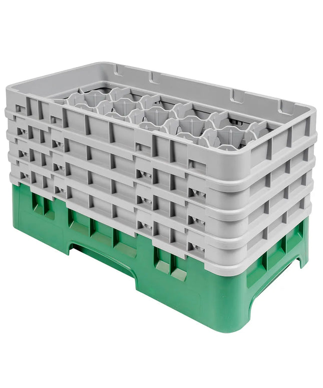 Giá Rửa Ly Camrack Cambro 17HS800119 - (4) Thanh Nối, 17 Ngăn, Màu Xanh Sherwood