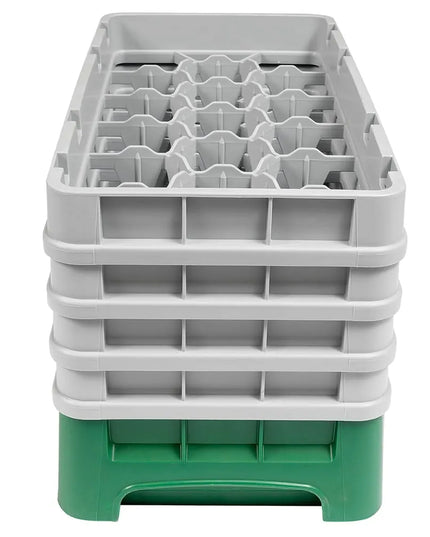 Giá Rửa Ly Camrack Cambro 17HS800119 - (4) Thanh Nối, 17 Ngăn, Màu Xanh Sherwood