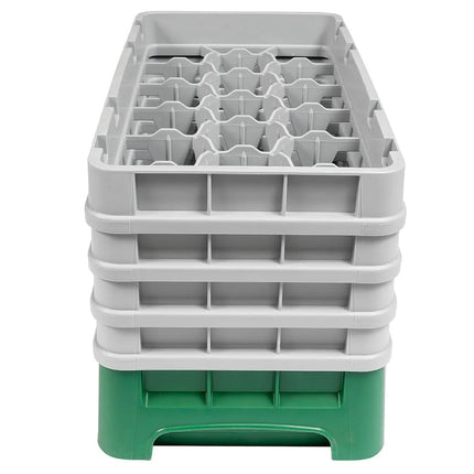 Giá Rửa Ly Camrack Cambro 17HS800119 - (4) Thanh Nối, 17 Ngăn, Màu Xanh Sherwood
