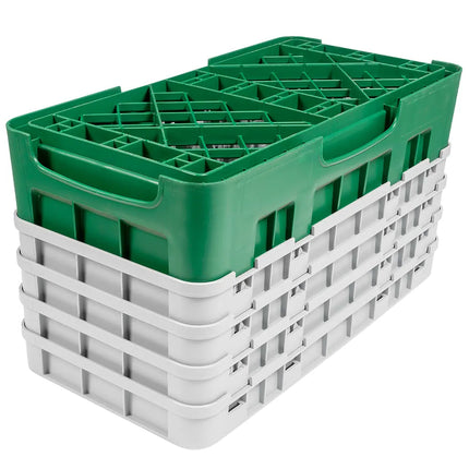 Giá Rửa Ly Camrack Cambro 17HS800119 - (4) Thanh Nối, 17 Ngăn, Màu Xanh Sherwood