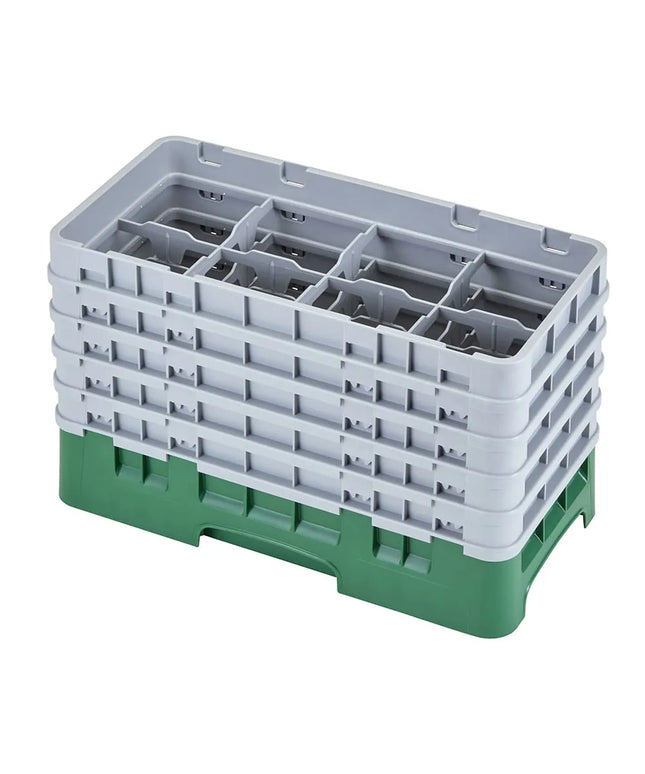 Giá Rửa Ly Camrack Cambro 17HS958119 17 Ngăn (5) Thanh Nâng Màu Xanh Sherwood