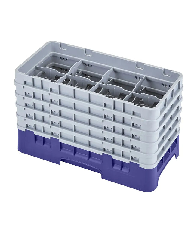 Giá Rửa Ly Camrack Cambro 17HS958186 - (5) Thanh Nối, 17 Ngăn, Màu Xanh Navy