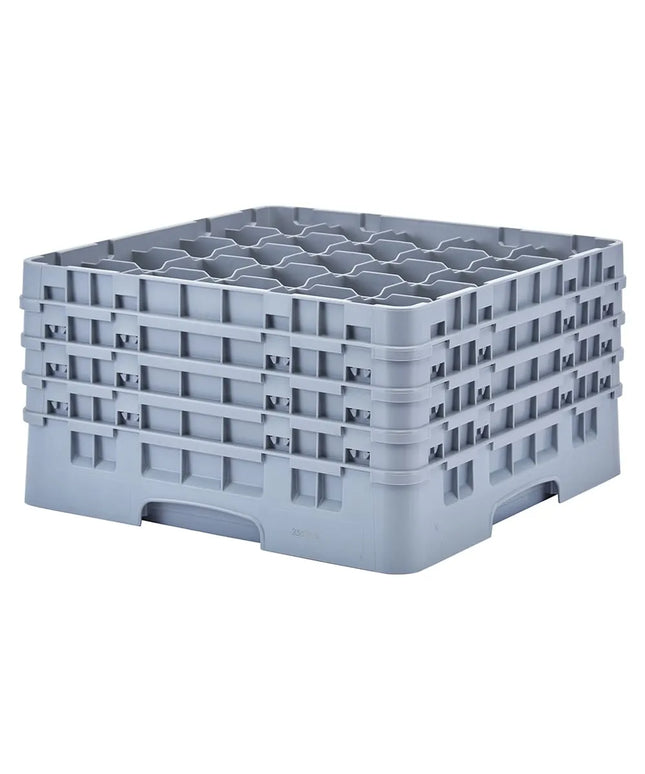 Giá Rửa Ly Camrack® Cambro 25S900151 25 Ngăn - (4) Thanh Nối, Xám Nhạt