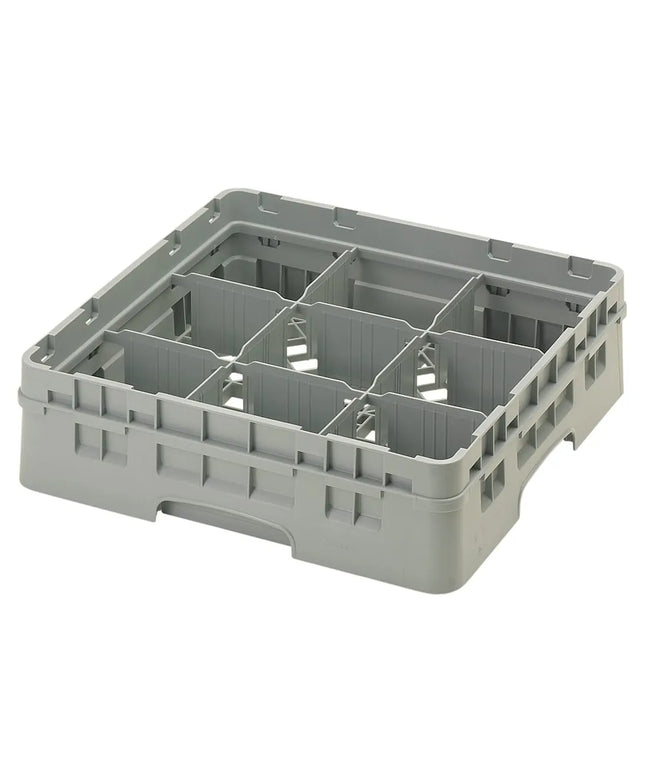 Giá Rửa Ly Camrack® Cambro 9S318151 9 Ngăn - (1) Thanh Nối Màu Xám, Xám Nhạt