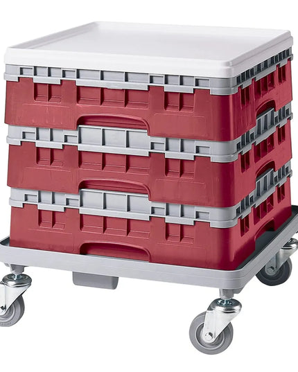 Giá Rửa Ly Camrack® Cambro 9S318416 9 Ngăn - (1) Thanh Nối Màu Xám, Đỏ Cranberry
