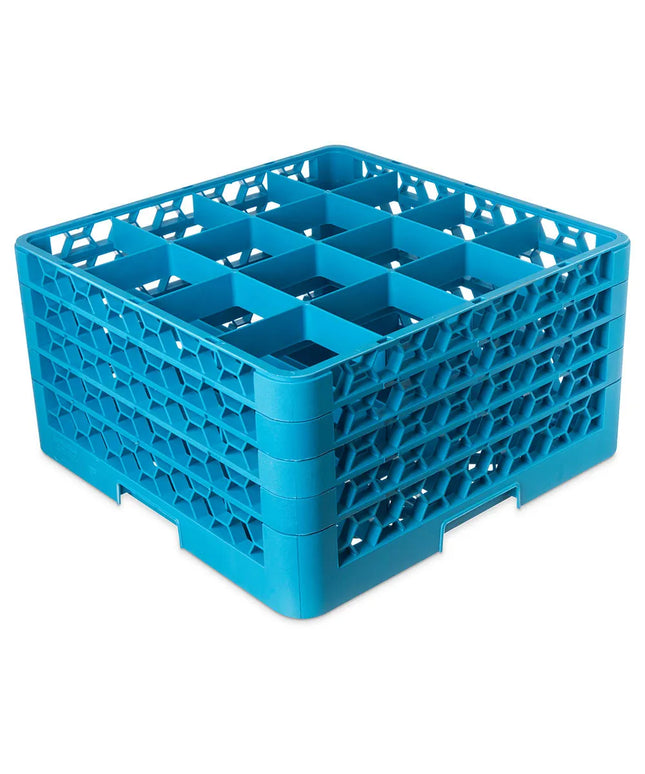 Giá Rửa Ly Carlisle OptiClean™ RG16-414 16 Ngăn - 4 Tầng Mở Rộng, Xanh Dương