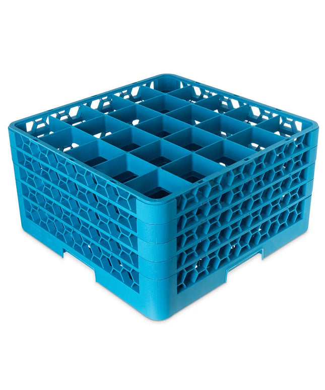 Giá Rửa Ly Carlisle OptiClean™ RG25-414 25 Ngăn - 4 Tầng Mở Rộng, Xanh Dương