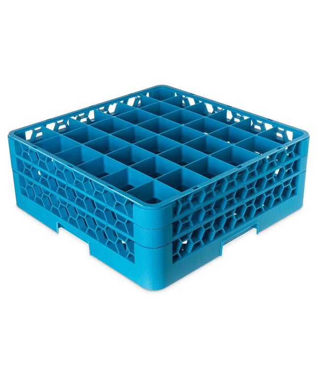 Giá Rửa Ly Carlisle OptiClean™ RG36-214 36 Ngăn - 2 Tầng Mở Rộng, Xanh Dương