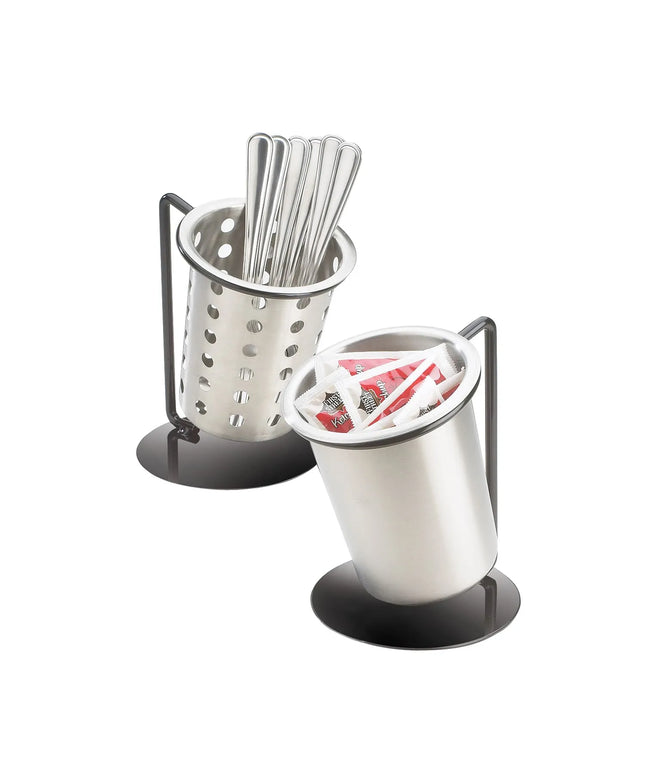 Giá Trưng Bày Dao Muỗng Nĩa Cal-Mil 1226-13-PERF Ống Đục Lỗ 15.2 cm Sắt Màu Đen