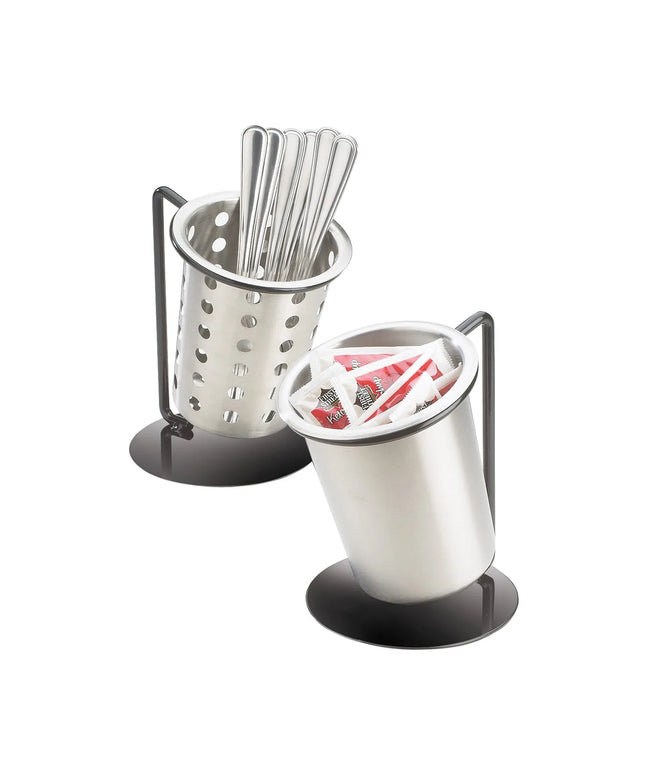 Giá Trưng Bày Dao Muỗng Nĩa Cal-Mil 1226-13-SOLID Ống Đặc 15.2 cm Sắt Màu Đen