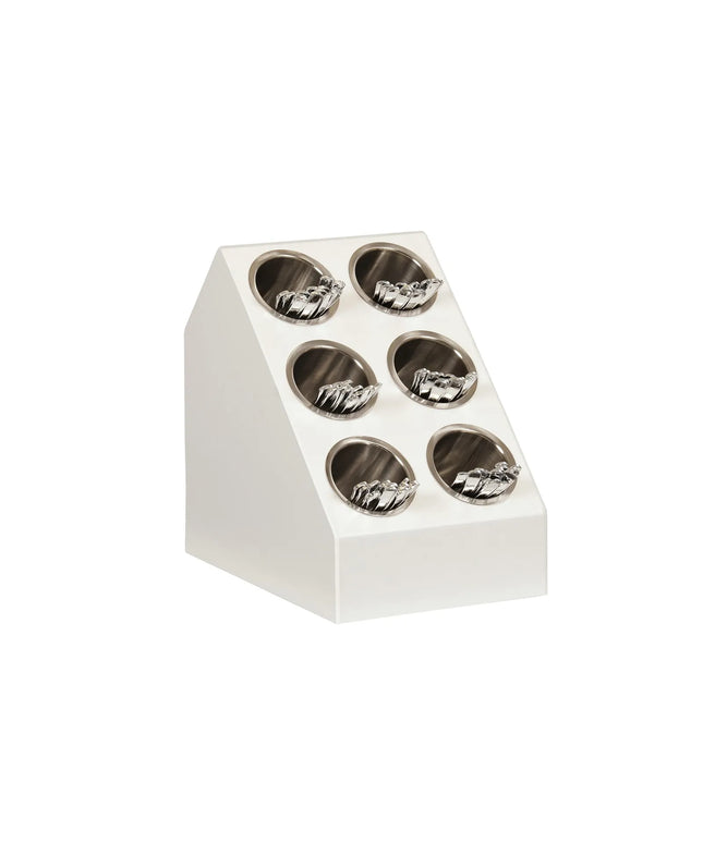 Giá Trưng Bày Dao Muỗng Nĩa Cal-Mil 2049-15 6 Ống Màu Trắng