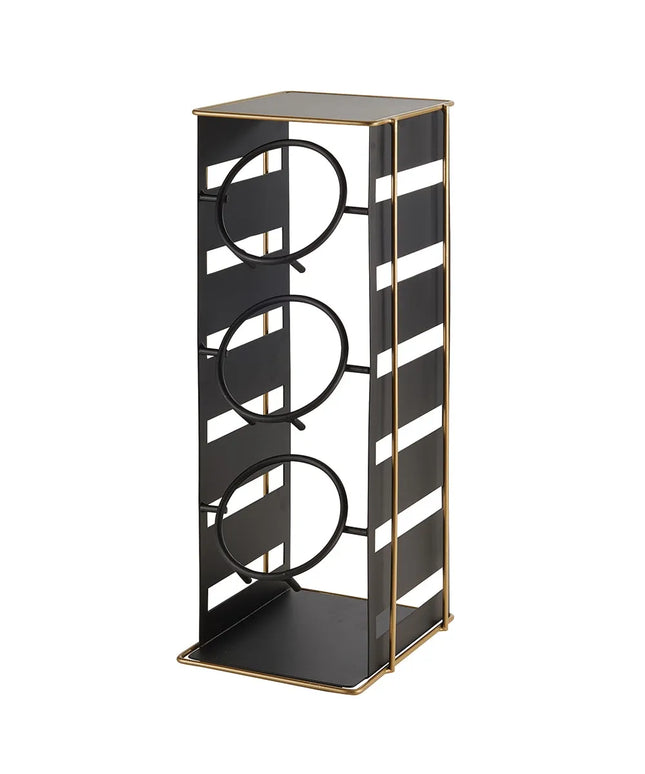 Giá Trưng Bày Ống 3 Tầng Cal-Mil 22086-90 17.8 x 19.1 x 47 cm Kim Loại Đen/Vàng