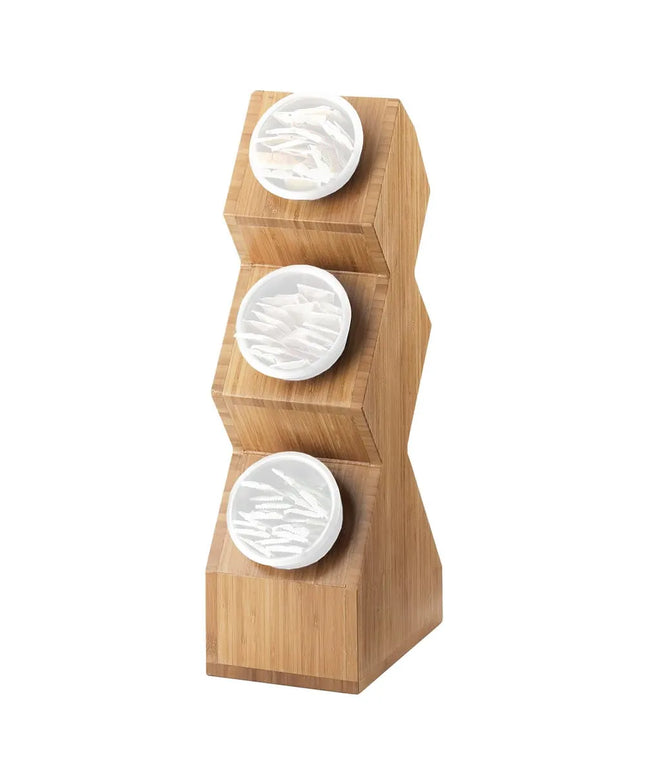 Giá Trưng Bày Ống Đựng Dao Muỗng Nĩa Cal-Mil 1016-3-60 3 Ngăn Gỗ Tre