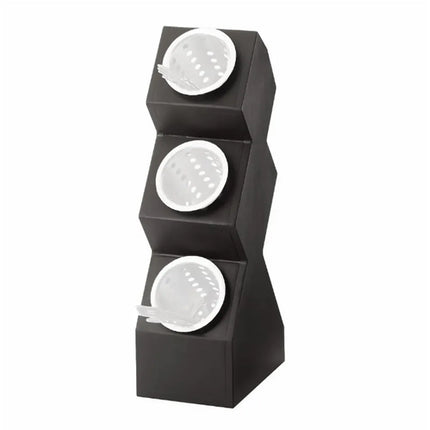 Giá Trưng Bày Ống Đựng Dao Muỗng Nĩa Cal-Mil 1016-3-96 3 Ngăn Gỗ Tre Midnight