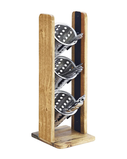 Giá Trưng Bày Ống Đựng Dao Muỗng Nĩa Cal-Mil 3411-99 3 Tầng 52.1 cm Gỗ Tái Chế