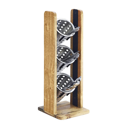 Giá Trưng Bày Ống Đựng Dao Muỗng Nĩa Cal-Mil 3411-99 3 Tầng 52.1 cm Gỗ Tái Chế