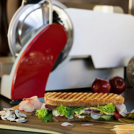 Graef | Concept 25 - Professional all-purpose slicer - Blade: Ø 250mm - Cutting length: 250mm - Red