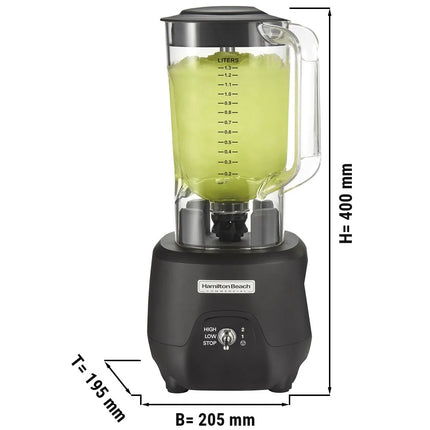 Hamilton Beach Commercial HAMILTON BEACH | Commercial Bar Blender HBB908R – 1.25 L - 745 W - 2 Speeds - Wave~Action System