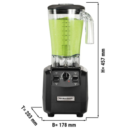 Hamilton Beach Commercial HAMILTON BEACH | Commercial High‑Performance Bar Blender HBH550 FURY – 1.8 L - 1200 W - Wave Action