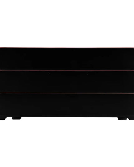 Hộp Cơm Bento Elite Global Solutions JW11852T-BR Karma 27.3 x 21.3 cm - Melamine, Đen/Đỏ