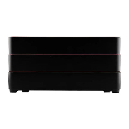 Hộp Cơm Bento Elite Global Solutions JW11852T-BR Karma 27.3 x 21.3 cm - Melamine, Đen/Đỏ