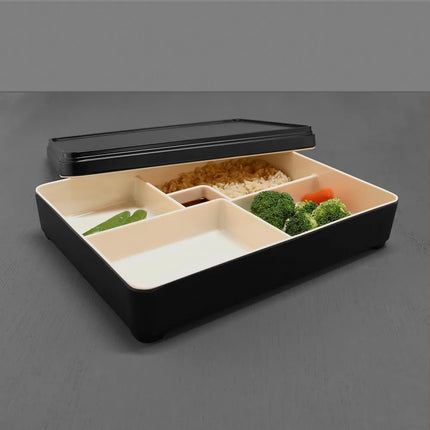 Hộp Cơm Bento Elite Global Solutions JW11852T-ES Karma 27.3 x 21.3 cm - Melamine, Ebony/Sand