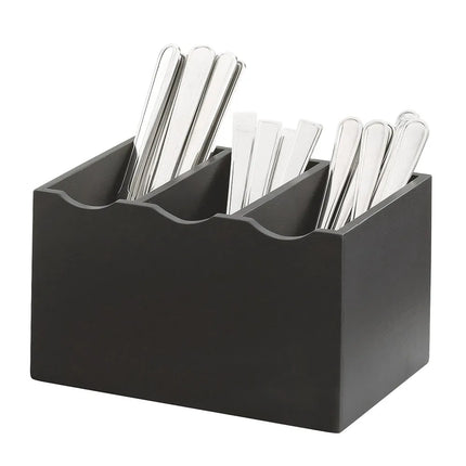 Hộp Đựng Dao Muỗng Nĩa 3 Ngăn Cal-Mil 1244-96, Tre Midnight Bamboo