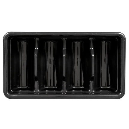 Hộp Đựng Dao Muỗng Nĩa 4 Ngăn Cambro 1120CBP110 Nhựa Màu Đen