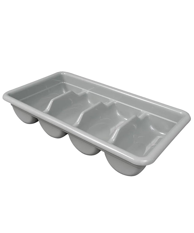 Hộp Đựng Dao Muỗng Nĩa 4 Ngăn Cambro 1120CBP180 Nhựa Màu Xám Nhạt