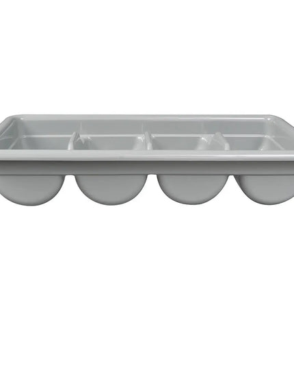 Hộp Đựng Dao Muỗng Nĩa 4 Ngăn Cambro 1120CBP180 Nhựa Màu Xám Nhạt