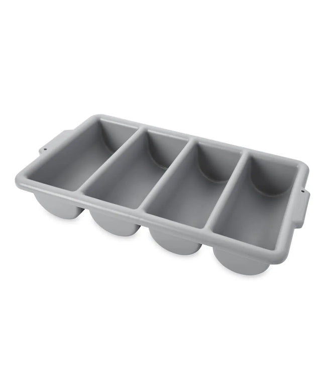 Hộp Đựng Dao Muỗng Nĩa 4 Ngăn Rubbermaid FG336200GRAY Nhựa Màu Xám